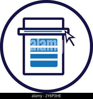 web menu, click, menu, nav bar, menu scrolling icon Stock Vector