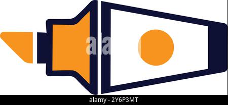 pen, marker, highlighter, underline pen, marker highlighter icon Stock Vector