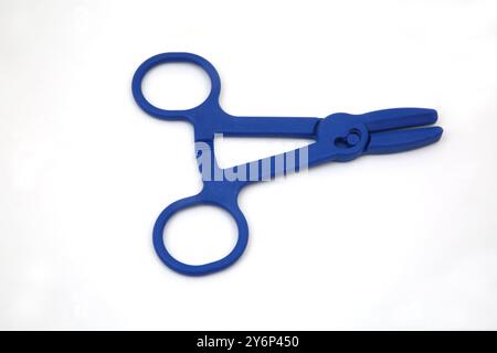 Close up of Disposable Tube Occluding Forceps Stock Photo