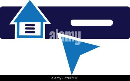 web menu, click, menu, nav bar, menu scrolling icon Stock Vector