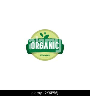 Organic Foods Label Logo Template. Nature Icon Stock Vector