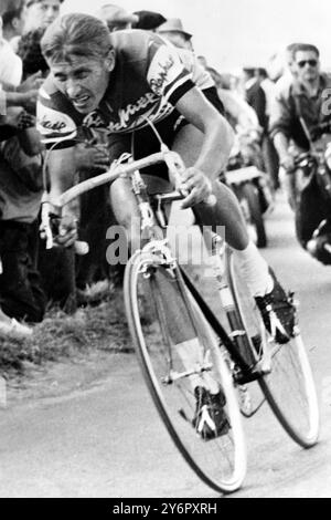 Roads are pages for Gibiers to write their stories ... - Jacques Anquetil, Tour de France 1964, time trial