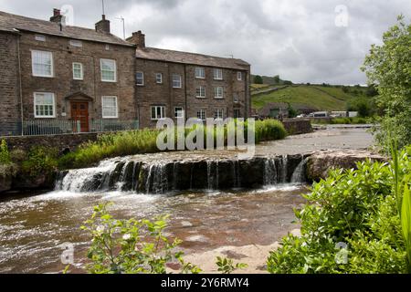 Gayle beck and waterfalls, nr Hawes, Wensleydale, Yorkshire Dales, England Stock Photo