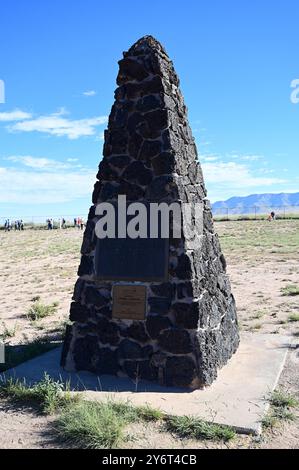 Ground Zero for First Atom Bomb Detonation, NM Stock Photo