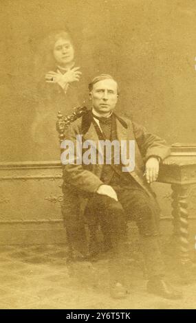 Spirit Photograph, 1890 Stock Photo