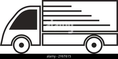 box truck icon,vector illustration symbol design Stock Vector