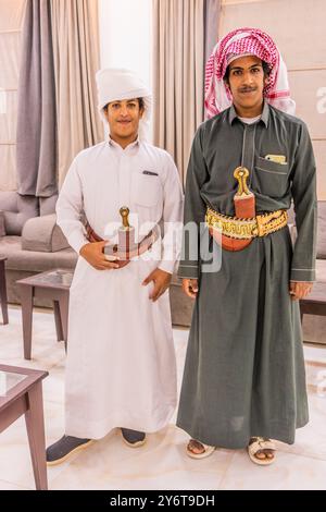 Hadrami Portrait of a Yemeni in traditional dress in Hadramaut, Yemen Stock ...