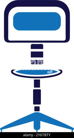 chair, wheel chair, office chair, office chair on wheels icon Stock Vector