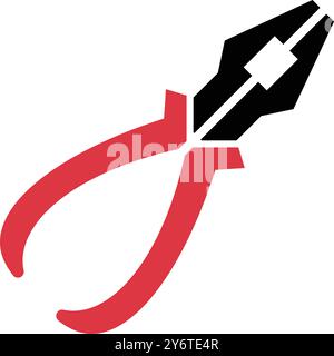 work tool, electric tool, cutting tool, pliers icon Stock Vector