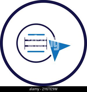 web menu, click, menu, nav bar, menu scrolling icon Stock Vector