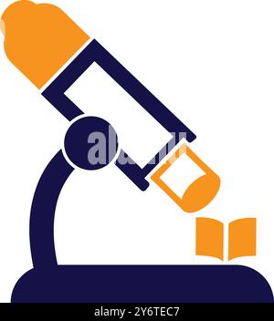 medical equipment, microscope, magnifier, microscope magnifier icon Stock Vector