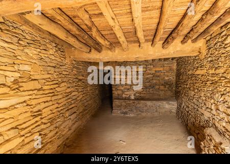 House in Thee Ain ( Dhi Ayn) village, Saudi Arabia Stock Photo