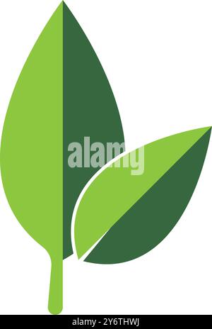 leaf logo vector illustration symbol design Stock Vector