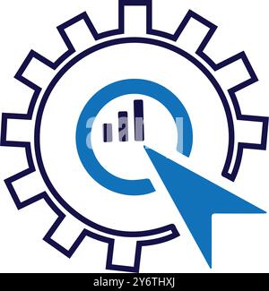 setting, gear, maintenance, optimization icon Stock Vector