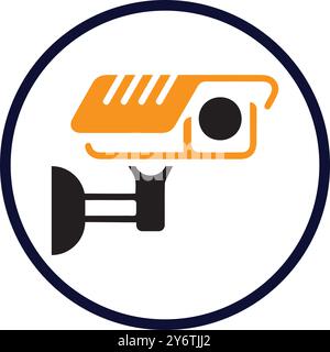 camera, cc camera, security camera service icon Stock Vector