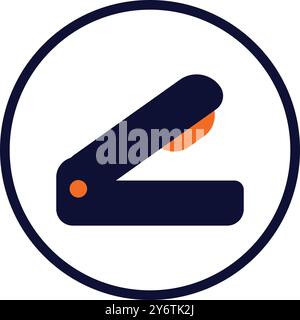 pin, stapler, stationary, stapler tool icon Stock Vector
