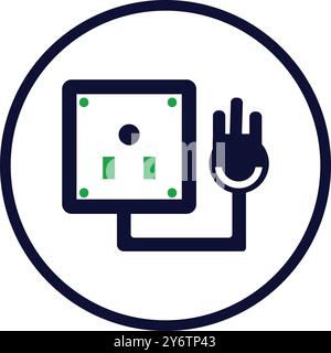 power, socket, electric, plug, electric socket, power socket icon Stock Vector