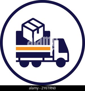 box, car, delivery box, gift box, shipping box icon Stock Vector