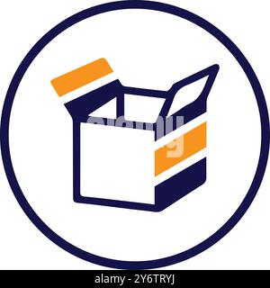 box, car, delivery box, gift box, shipping box icon Stock Vector