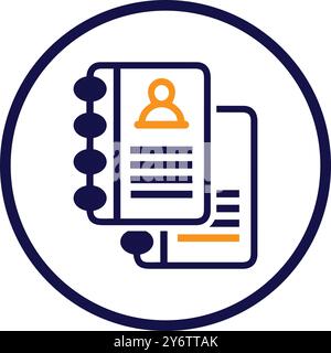 pen, notebook, pad, dairy, notebook diary icon Stock Vector