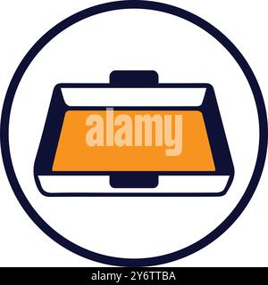 tray, kitchen try, baking, baking tray icon Stock Vector