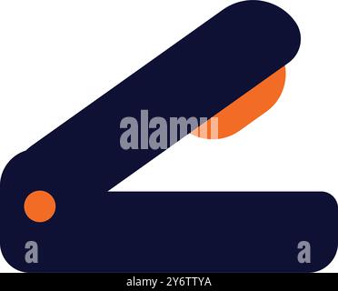 pin, stapler, stationary, stapler tool icon Stock Vector