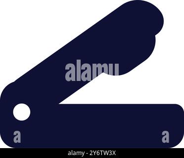 pin, stapler, stationary, stapler tool icon Stock Vector