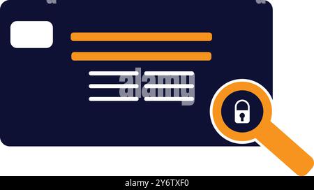 Card, atm card, payment, bank card, lock, secure, protection, secure card icon Stock Vector