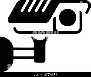 camera, cc camera, security camera service icon Stock Vector