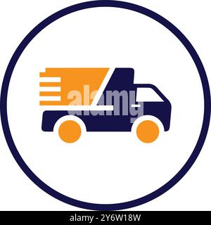 car, bus, truck, delivery van, van car, van icon Stock Vector