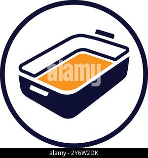 tray, kitchen try, baking, baking tray icon Stock Vector