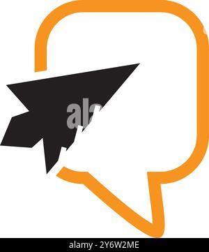 search, magnify, home, chat, social, plane icon Stock Vector