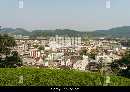 Guaramirim, Brazil - September 8th 2024:  A view of Guaramirim from Morro da Santa Viewpoint - Santa Catarina, South of Brazil Stock Photo