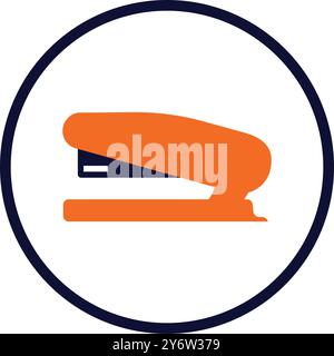 pin, stapler, stationary, stapler tool icon Stock Vector