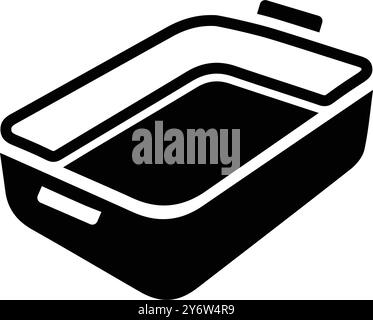tray, kitchen try, baking, baking tray icon Stock Vector