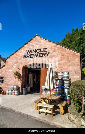 Independent Cheshire local micro brewery Wincle Brewery in the heart of the English Peak District Stock Photo