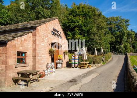 Independent Cheshire local micro brewery Wincle Brewery in the heart of the English Peak District Stock Photo