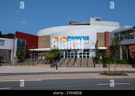 Mary Brown's Centre on New Gower Street in downtown St. John's, Newfoundland & Labrador, Canada Stock Photo