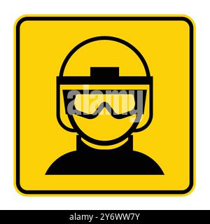 Safety Icon for Protective Gear and Equipment Use Stock Vector
