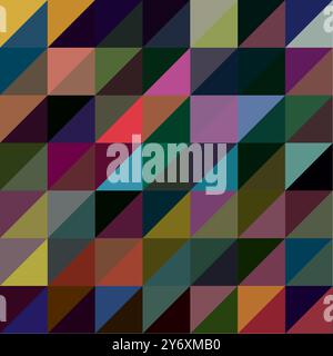 Simple Square Colorful Design Stock Vector