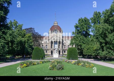 Strasbourg - The Palais du Rhin build in 1888 by Hermann Eggert in Renaissance Revival architecture style and localized in the Place de la République. Stock Photo