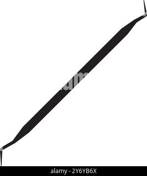Tooth cleaning pick icon,illustration element design Stock Vector