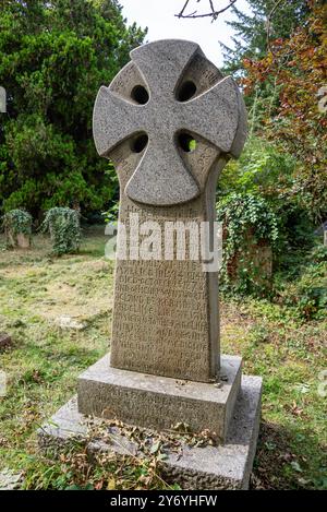 Grave of Sir Henry Wentworth and Sarah Acland in Holywell Cemetery, Oxford Stock Photo