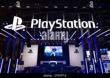 Chiba, Japan. 26th Sep, 2024. Playstation booth at Tokyo Game Show 2024. Credit: SOPA Images Limited/Alamy Live News Stock Photo