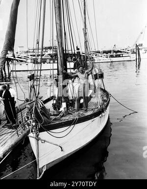 Edward Allcard , Surrey , England , sailed from Gibraltar to the United ...