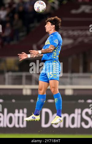 Torino, Italia. 24th Aug, 2024. Empoli's Luca Marianucci during the Coppa Italia soccer match between Torino and Empoli at the Olimpico Grande Torino Stadium, September 24, 2024. Sport - Soccer EXCLUSIVE TORINO FC (Photo Fabio Ferrari/LaPresse) Credit: LaPresse/Alamy Live News Stock Photo