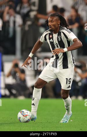 Turin, Italy. 21st Sep, 2024. Kephren Thuram of Juventus during the Serie A match at Allianz Stadium, Turin. Picture credit should read: Jonathan Moscrop/Sportimage Credit: Sportimage Ltd/Alamy Live News Stock Photo