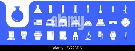 laboratory science tools icon vector designs Stock Vector