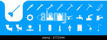 plumbing tools icon vector design Stock Vector