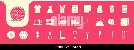 tailor modern icon vector designs Stock Vector